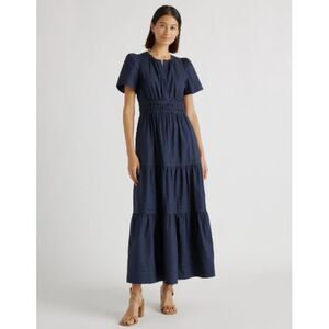 Quince Navy Maxi Dress